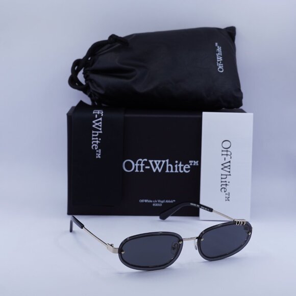 ?️New Off-White OERI13M MIAMI 7607 Sunglasses - Gold Frame, Grey Lenses main image 5